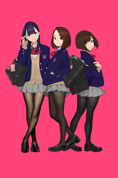 Hot Anime Miru Tights Characters Sexy Girls Ren Aikawa & & Yua