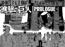 Cover Art for Shingeki no Kyojin: Before the Fall Prologue